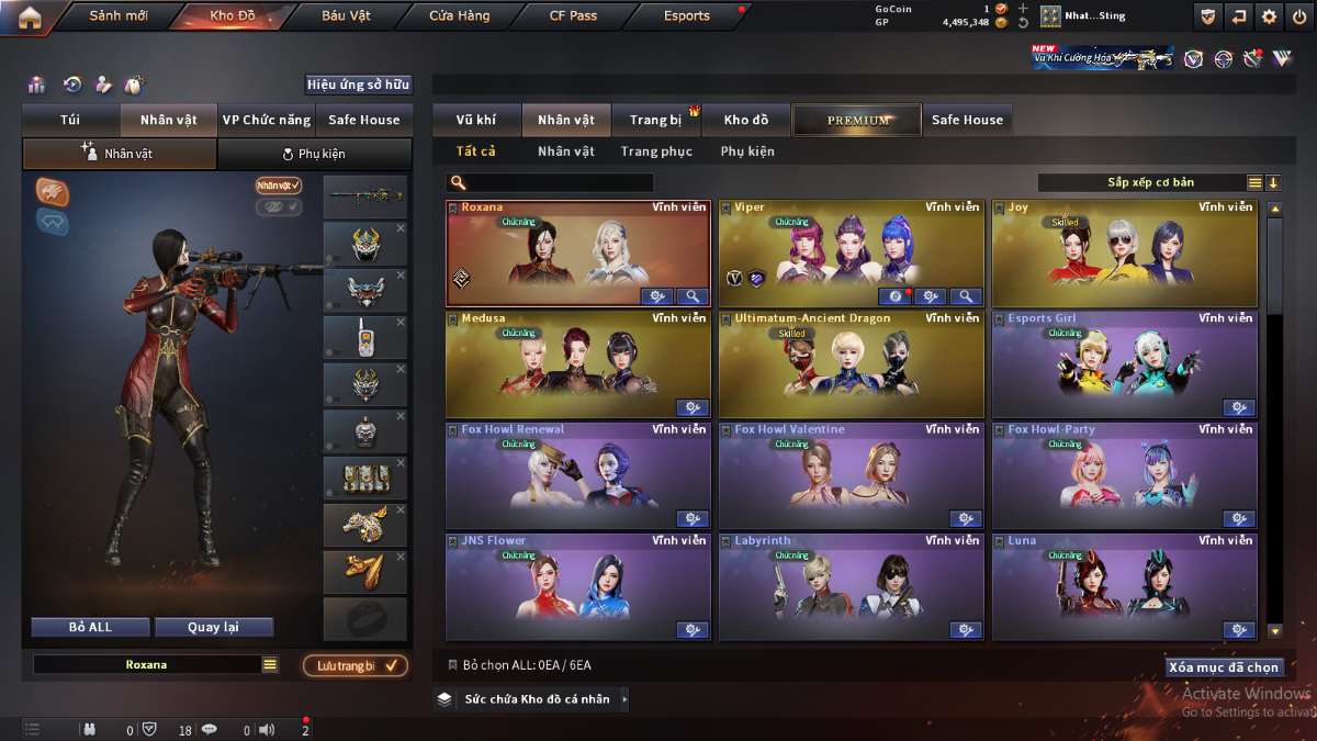 shop acc cf uy tin gia re